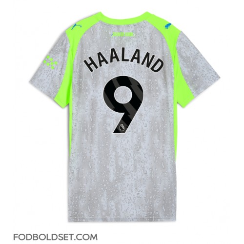Manchester City Erling Haaland #9 Tredjetrøje Dame 2025-26 Kortærmet